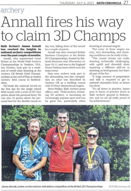 Bath Chronicle, 6th July 2023